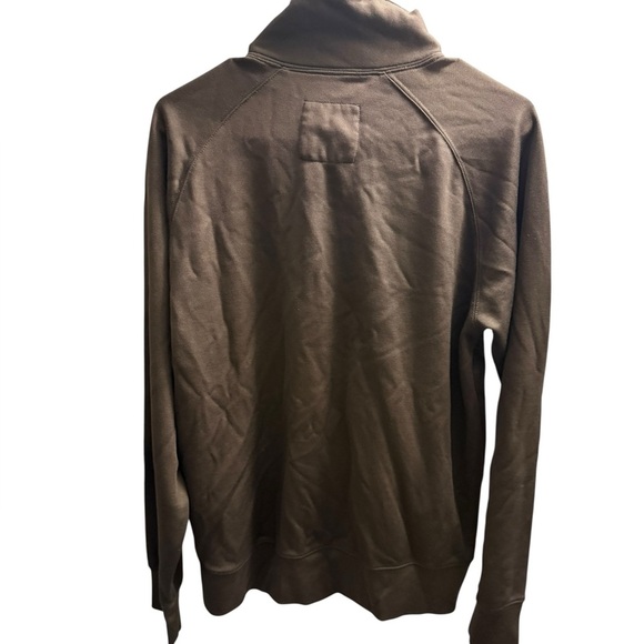 Men’s Old Navy Brown Zip-Up Jacket with Burgundy Lining – Size M - Picture 3 of 6